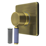 Verona Single-Handle Three-Way Diverter Valve with Square Trim Kit