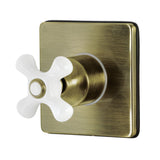 Single-Handle Three-Way Diverter Valve with Square Trim Kit