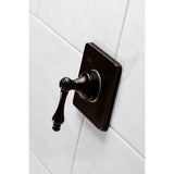 Single-Handle Three-Way Diverter Valve with Square Trim Kit