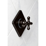 Single-Handle Three-Way Diverter Valve with Square Trim Kit