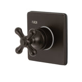 Single-Handle Three-Way Diverter Valve with Square Trim Kit