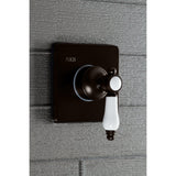 Bel-Air Single-Handle Three-Way Diverter Valve with Square Trim Kit