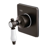 Bel-Air Single-Handle Three-Way Diverter Valve with Square Trim Kit