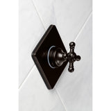 Single-Handle Three-Way Diverter Valve with Square Trim Kit