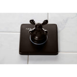 Single-Handle Three-Way Diverter Valve with Square Trim Kit