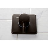 Concord Single-Handle Three-Way Diverter Valve with Square Trim Kit