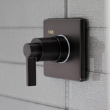NuvoFusion Single-Handle Three-Way Diverter Valve with Square Trim Kit