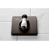 Single-Handle Three-Way Diverter Valve with Square Trim Kit