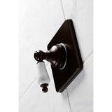 Single-Handle Three-Way Diverter Valve with Square Trim Kit