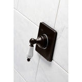 Single-Handle Three-Way Diverter Valve with Square Trim Kit