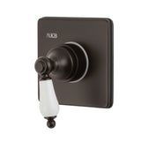 Single-Handle Three-Way Diverter Valve with Square Trim Kit