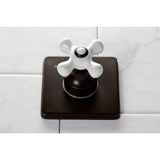 Single-Handle Three-Way Diverter Valve with Square Trim Kit