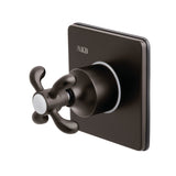 Single-Handle Three-Way Diverter Valve with Square Trim Kit