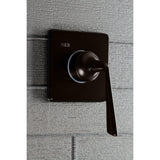 Silver Sage Single-Handle Three-Way Diverter Valve with Square Trim Kit