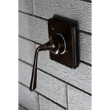 Silver Sage Single-Handle Three-Way Diverter Valve with Square Trim Kit