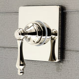 Single-Handle Three-Way Diverter Valve with Square Trim Kit
