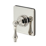 Single-Handle Three-Way Diverter Valve with Square Trim Kit