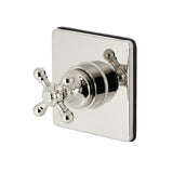 Single-Handle Three-Way Diverter Valve with Square Trim Kit
