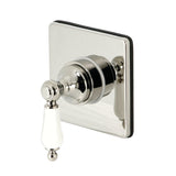 Single-Handle Three-Way Diverter Valve with Square Trim Kit