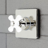 Single-Handle Three-Way Diverter Valve with Square Trim Kit