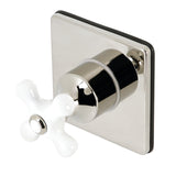 Single-Handle Three-Way Diverter Valve with Square Trim Kit