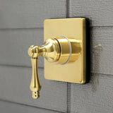 Single-Handle Three-Way Diverter Valve with Square Trim Kit