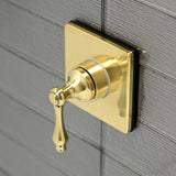 Single-Handle Three-Way Diverter Valve with Square Trim Kit