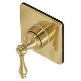 Single-Handle Three-Way Diverter Valve with Square Trim Kit