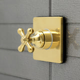 Single-Handle Three-Way Diverter Valve with Square Trim Kit