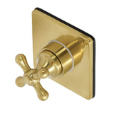 Single-Handle Three-Way Diverter Valve with Square Trim Kit