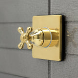 Single-Handle Three-Way Diverter Valve with Square Trim Kit
