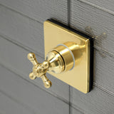 Single-Handle Three-Way Diverter Valve with Square Trim Kit