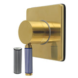 Verona Single-Handle Three-Way Diverter Valve with Square Trim Kit