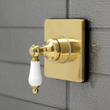 Single-Handle Three-Way Diverter Valve with Square Trim Kit