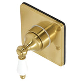 Single-Handle Three-Way Diverter Valve with Square Trim Kit