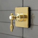 Tudor Single-Handle Three-Way Diverter Valve with Square Trim Kit