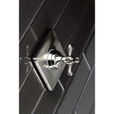 Single-Handle Three-Way Diverter Valve with Square Trim Kit