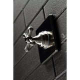 Single-Handle Three-Way Diverter Valve with Square Trim Kit