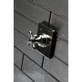 Single-Handle Three-Way Diverter Valve with Square Trim Kit