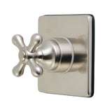 Single-Handle Three-Way Diverter Valve with Square Trim Kit