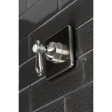 Heirloom Single-Handle Three-Way Diverter Valve with Square Trim Kit