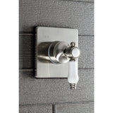 Bel-Air Single-Handle Three-Way Diverter Valve with Square Trim Kit