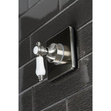 Bel-Air Single-Handle Three-Way Diverter Valve with Square Trim Kit