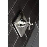Single-Handle Three-Way Diverter Valve with Square Trim Kit
