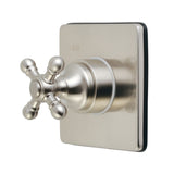 Single-Handle Three-Way Diverter Valve with Square Trim Kit