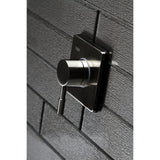 Concord Single-Handle Three-Way Diverter Valve with Square Trim Kit
