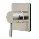 Concord Single-Handle Three-Way Diverter Valve with Square Trim Kit