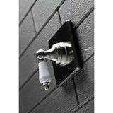 Single-Handle Three-Way Diverter Valve with Square Trim Kit