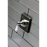 Single-Handle Three-Way Diverter Valve with Square Trim Kit