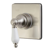 Single-Handle Three-Way Diverter Valve with Square Trim Kit